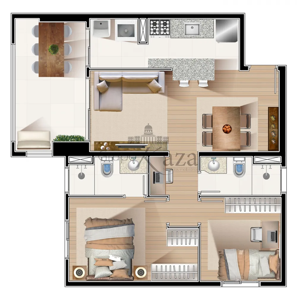 Foto 14 de Apartamento Padrão em Jardim Didinha, Jacareí - imagem 14