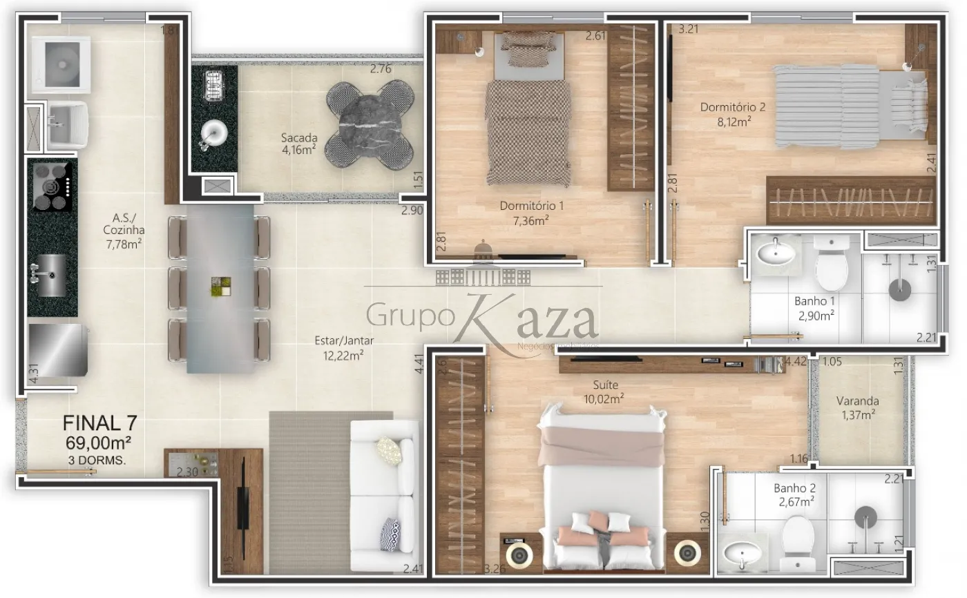 Foto 4 de Apartamento Padrão em Jardim das Industrias, Jacareí - imagem 4