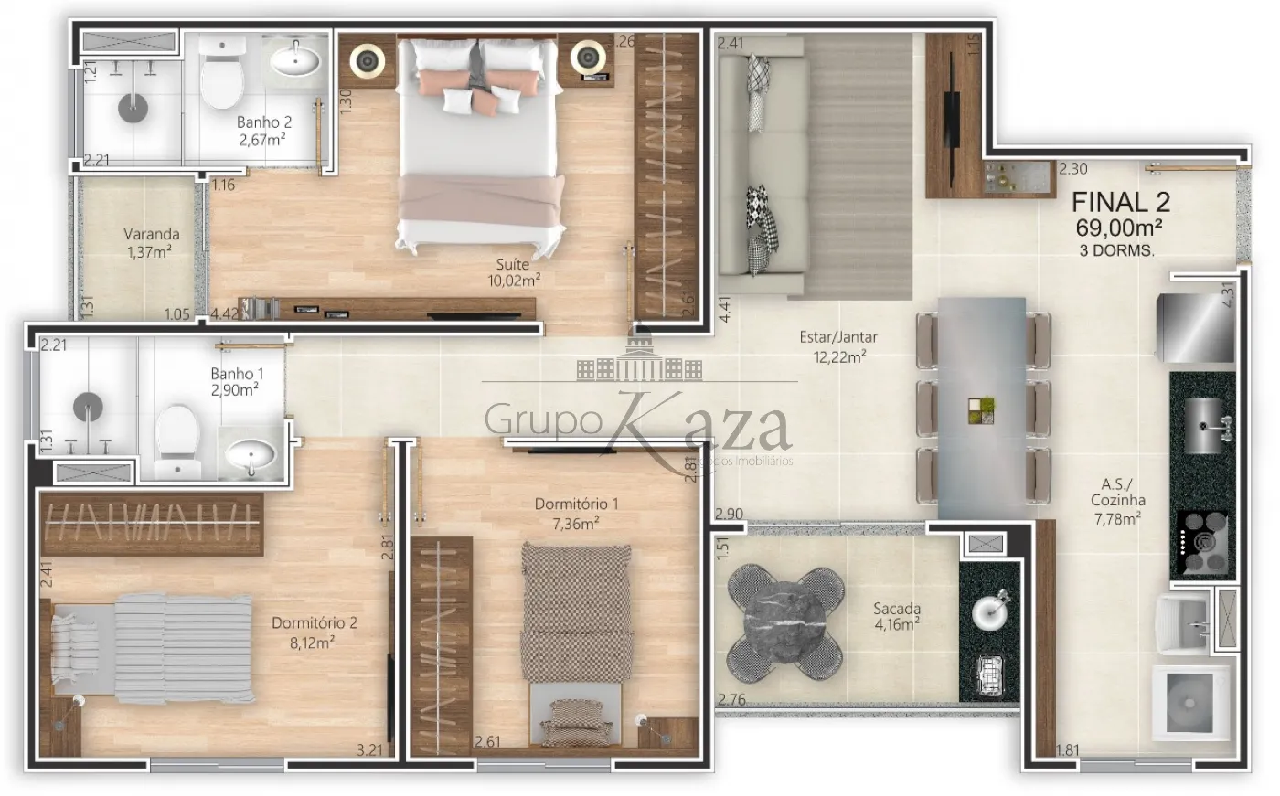 Foto 5 de Apartamento Padrão em Jardim das Industrias, Jacareí - imagem 5