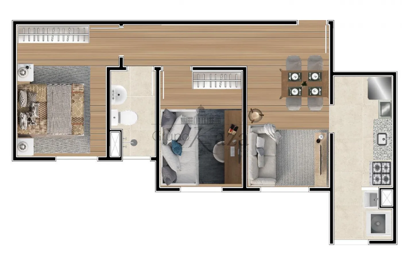 Foto 5 de Apartamento Padrão em Jardim Primavera, Jacareí - imagem 5