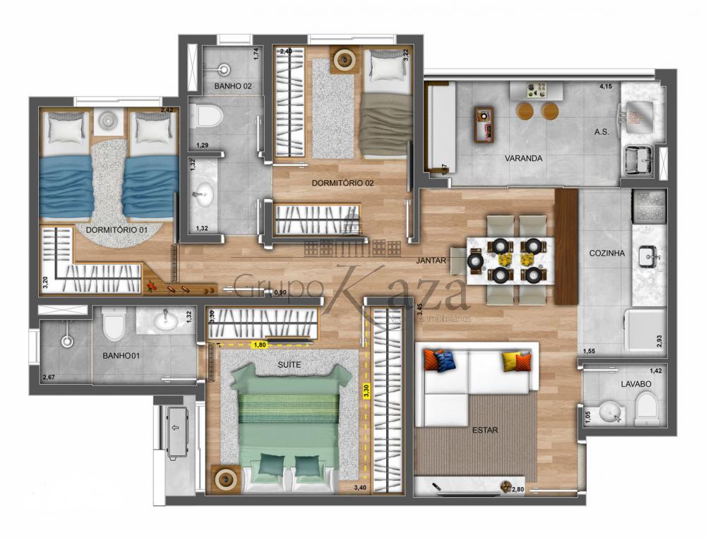 Foto 38 de Apartamento Padrão em Vila Indústrial, São José dos Campos - imagem 38